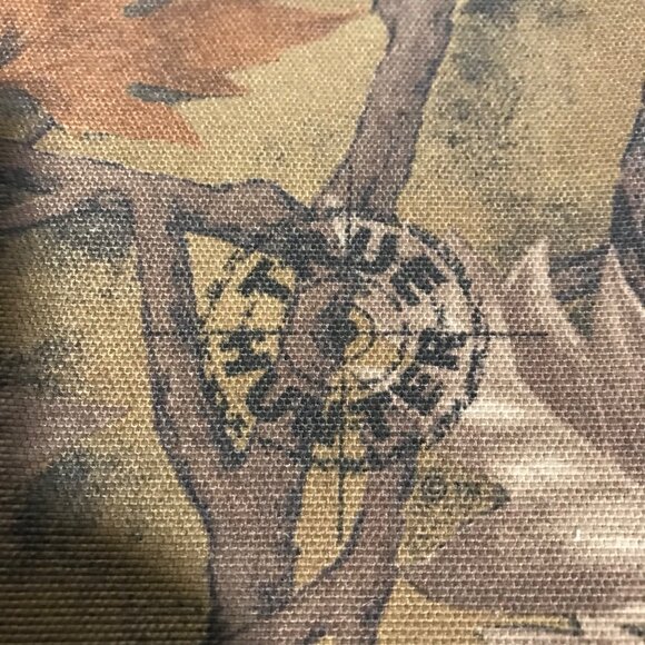 True Hunter Placemats Forest Camouflage Fabric Set Of 6 Brown Back 12 X 17.5" - Picture 2 of 12